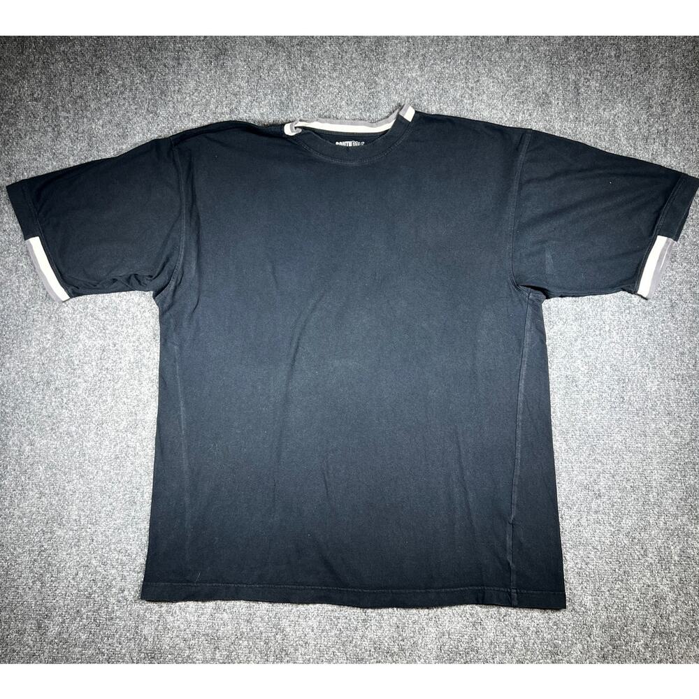 Y2K Southpole Blank Oversized Black T-Shirt XL Boxy Streetwear